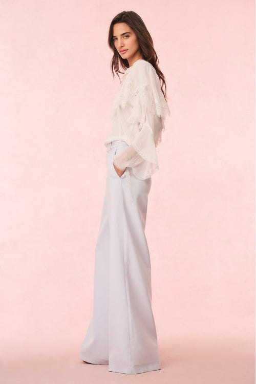 Samuela Wool-Blend Wide-Leg Trouser