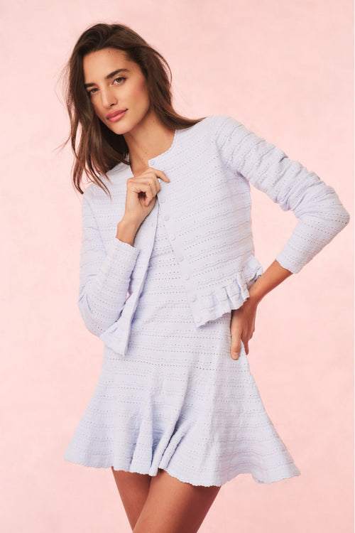 Rogan Pointelle Knit Cardigan