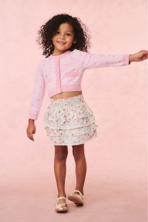 Girls Billie Cotton Floral Skirt