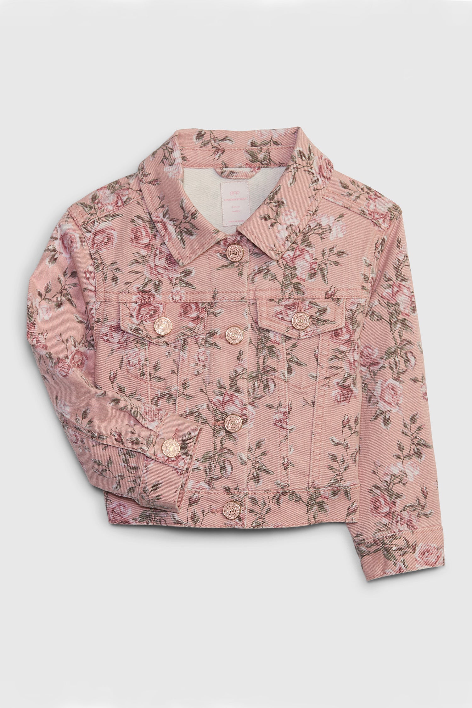 LoveShackFancy X Gap Kids Floral Denim Jacket