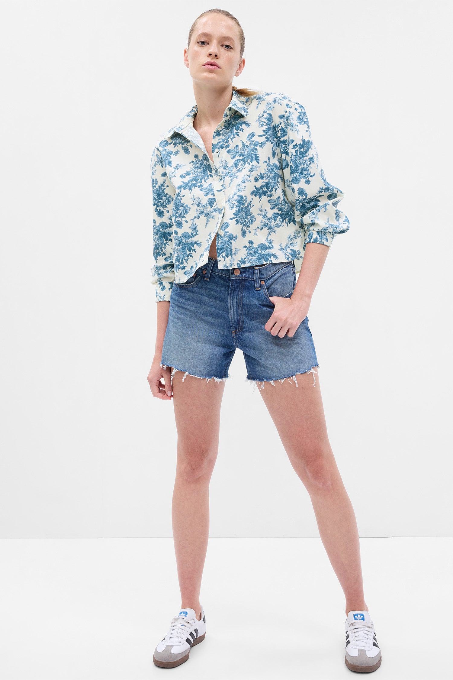 LoveShackFancy X Gap Crop Shirt