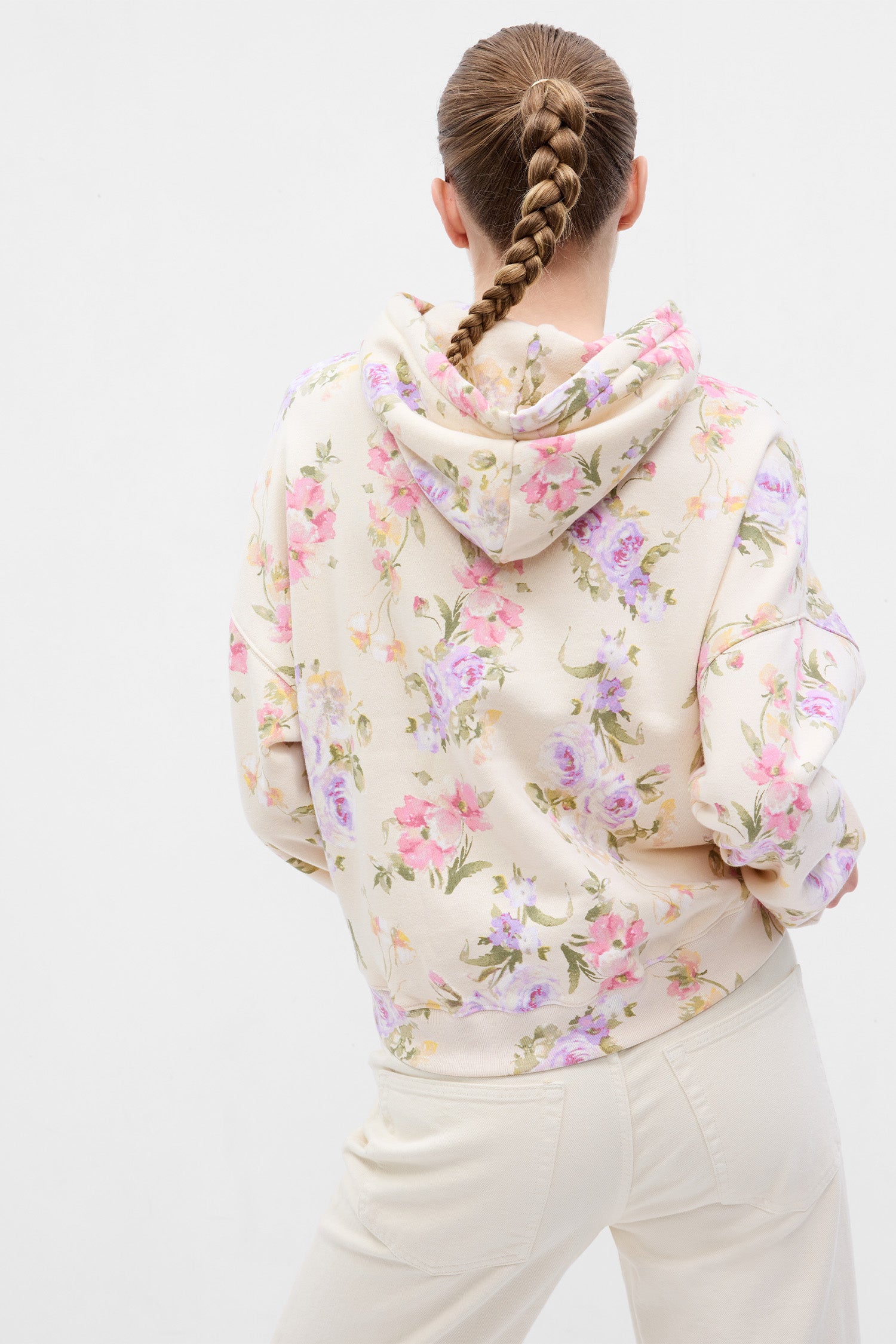 LoveShackFancy X Gap Floral Crop Hoodie