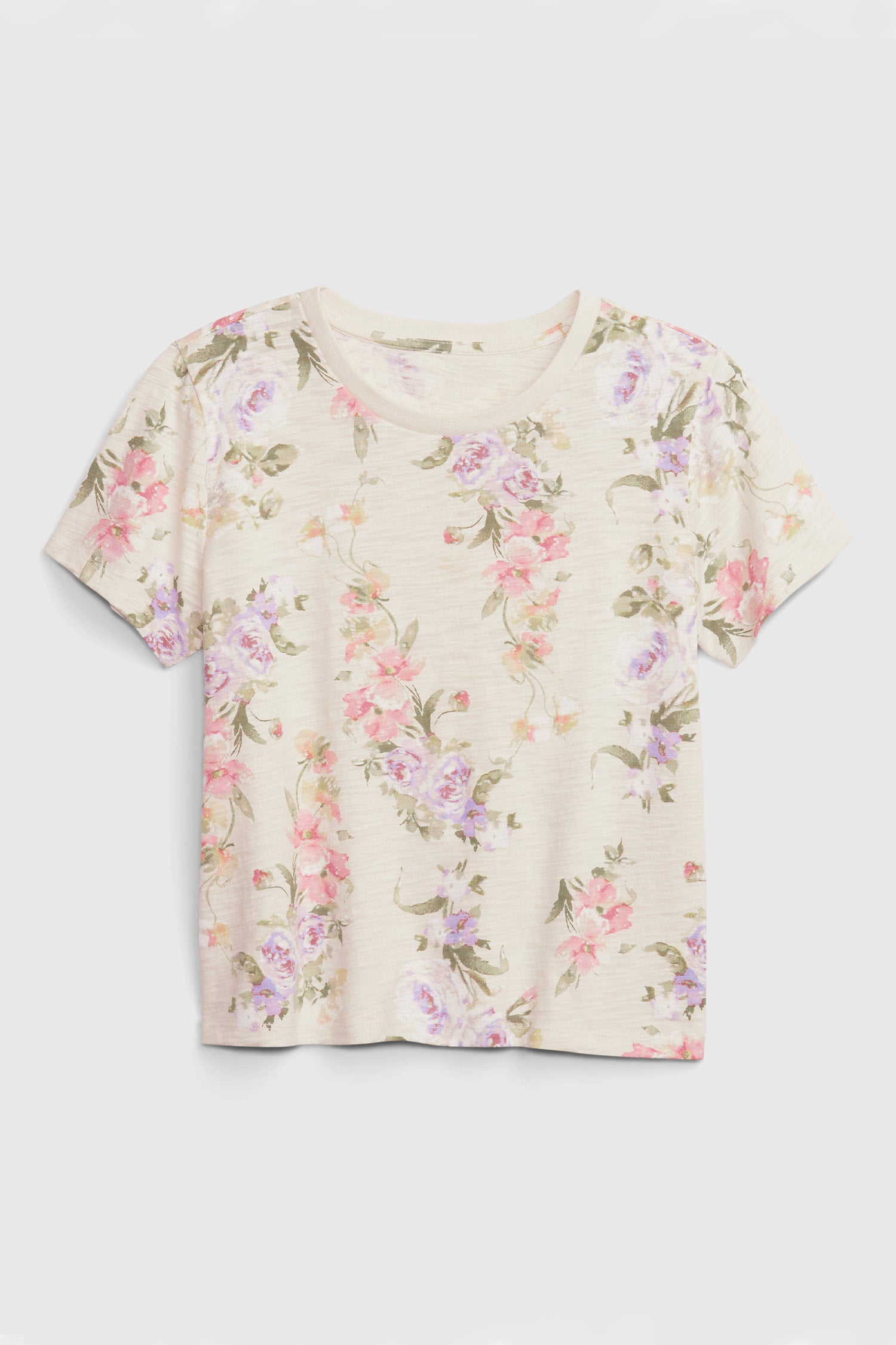 LoveShackFancy X Gap Floral Shrunken T-Shirt