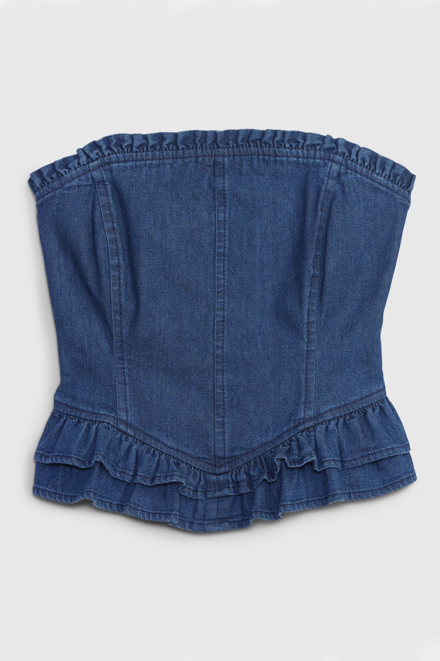 LoveShackFancy X Gap Denim Corset Top