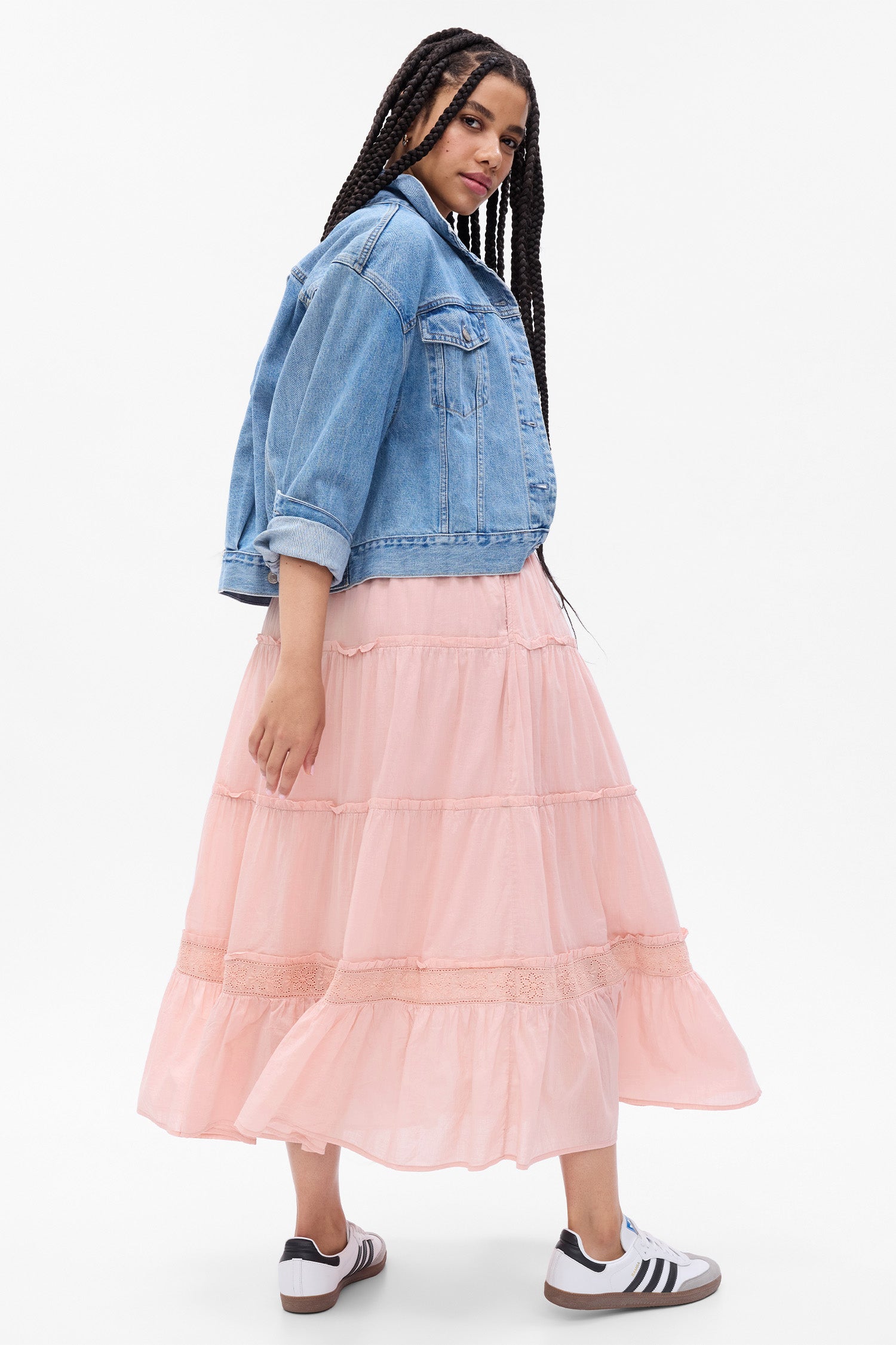 LoveShackFancy X Gap Tiered Maxi Skirt