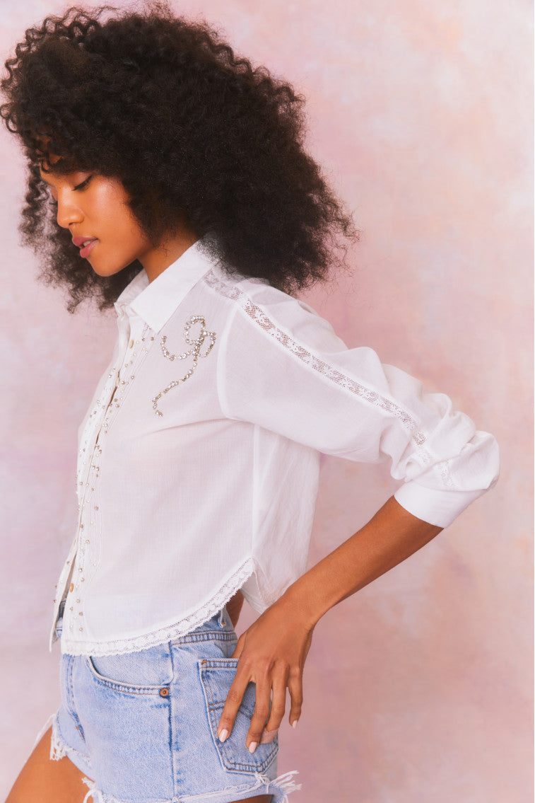 Embellished Rosaway Top