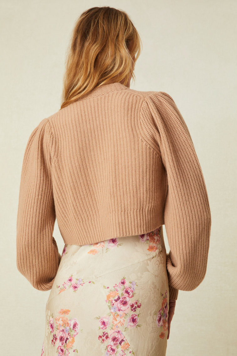 Avignon Crop Cardigan - FAWN