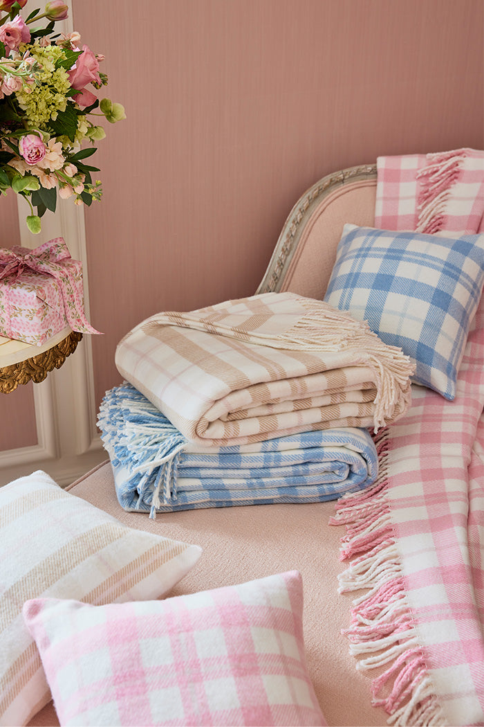 Queen Bed Blanket - SUGAR PLAID