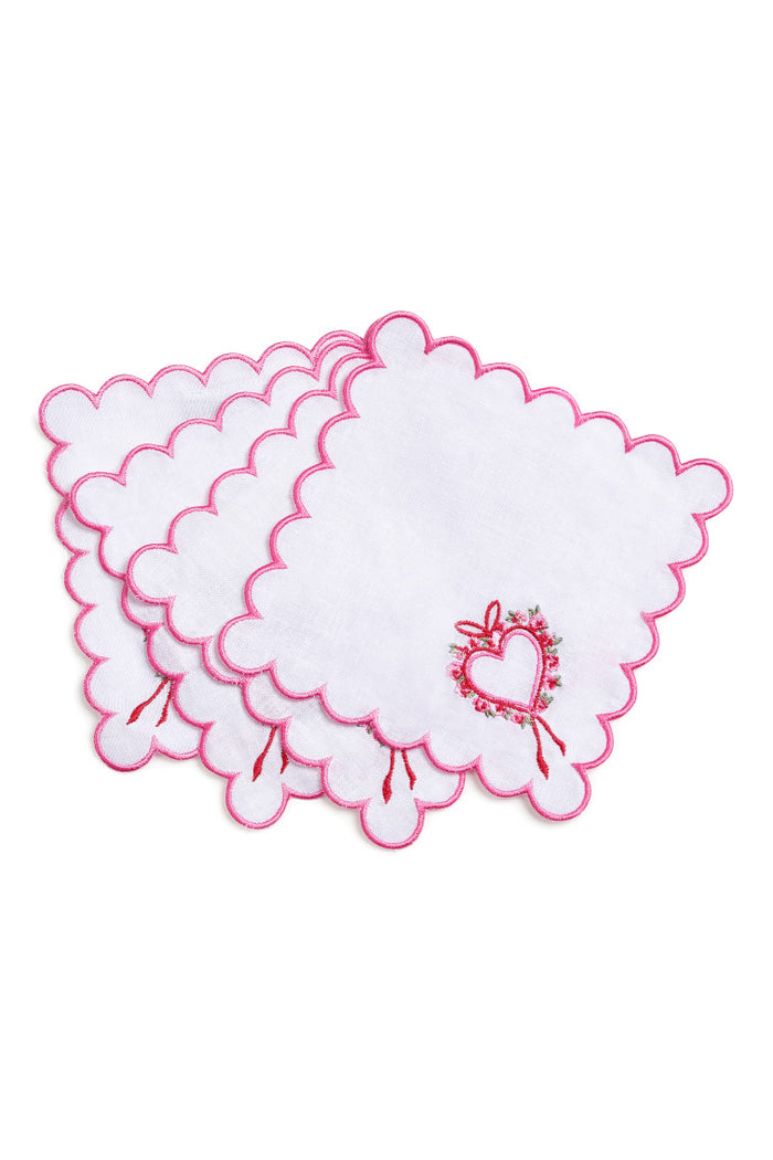 Bow Cocktail Napkins Set Of 4 - HOLIDAY