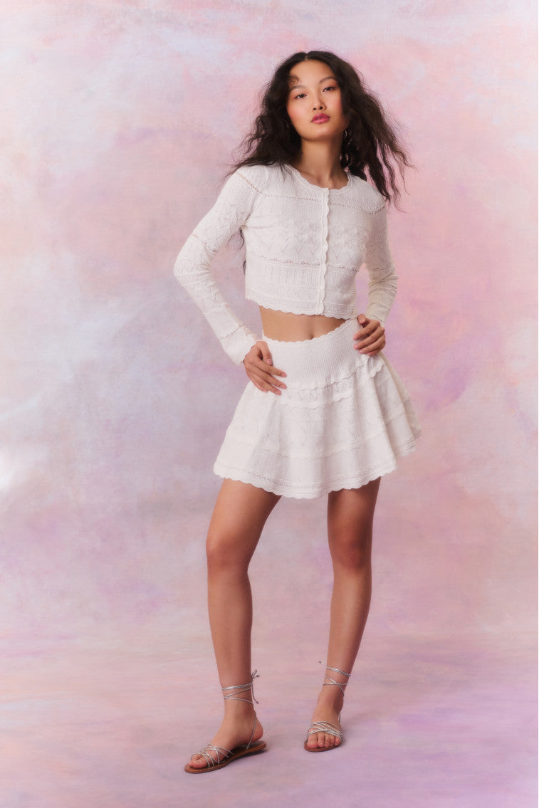 Colella Knitted Mini Skirt