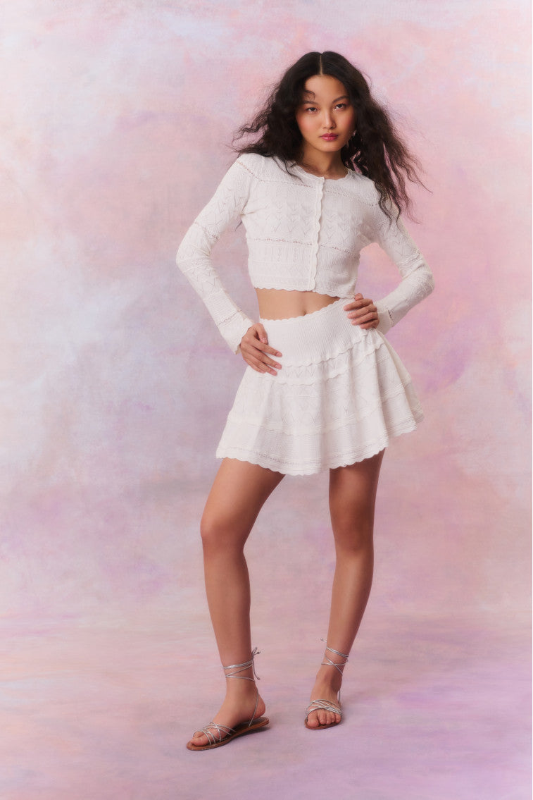 Colella Knitted Mini Skirt