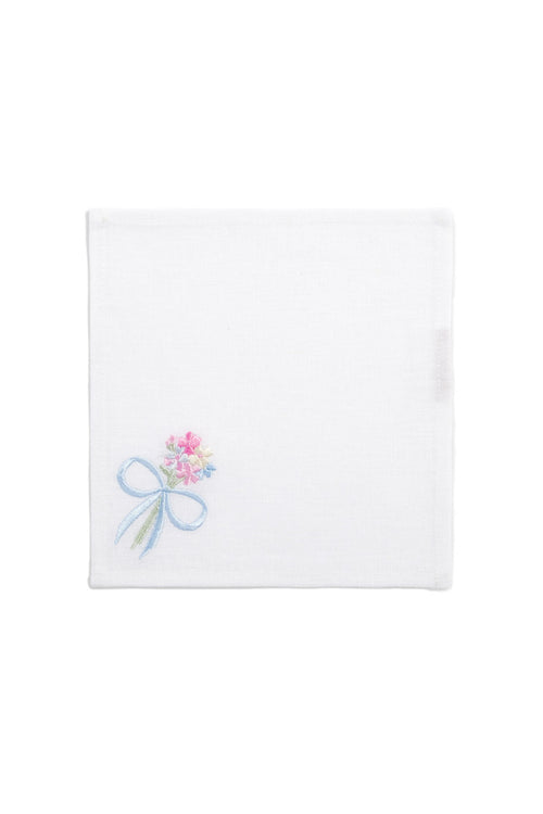 Bow Cocktail Napkins Set Of 4 -SUMMER BLUES