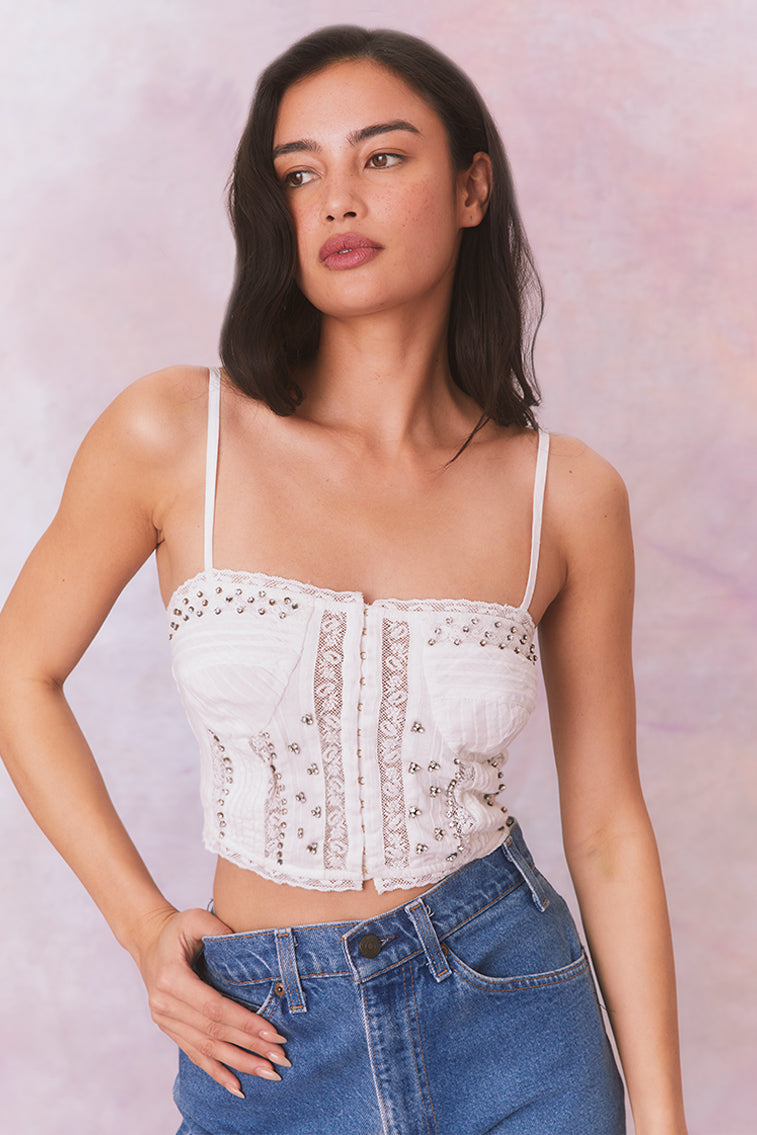 Embellished Rosabella Top