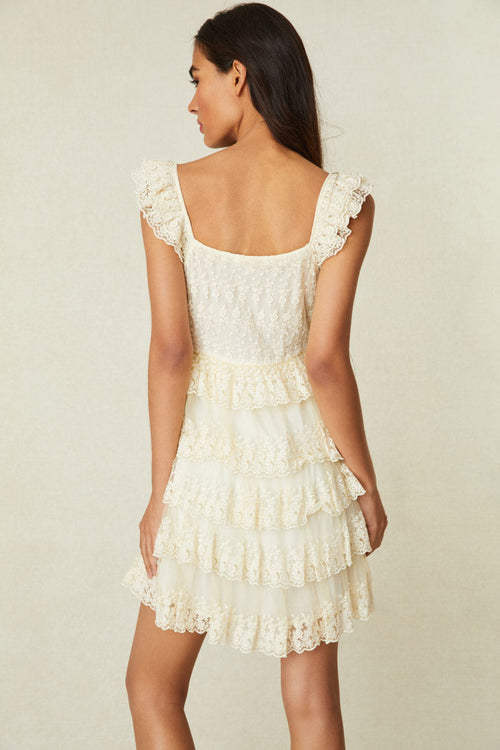 Federica Mini Dress - CREAM
