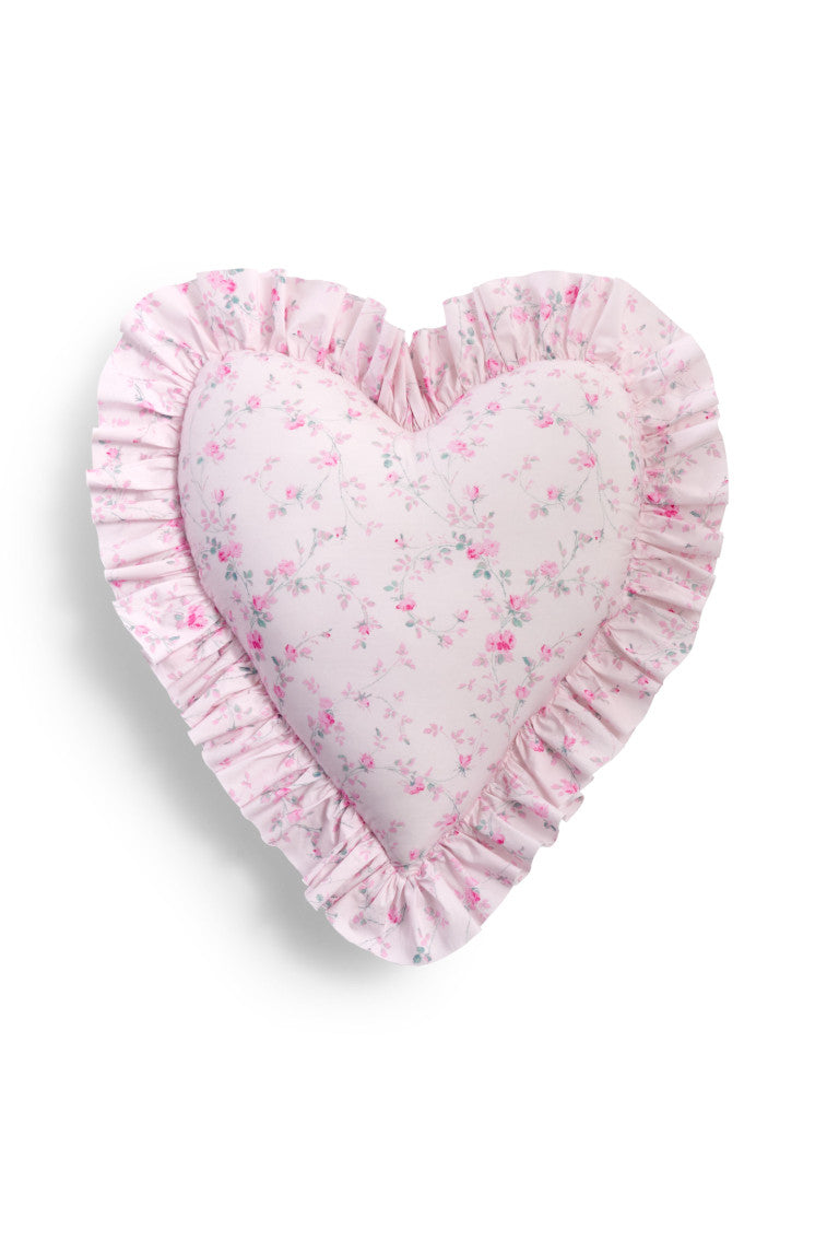 Heart Shape Ruffle Pillow