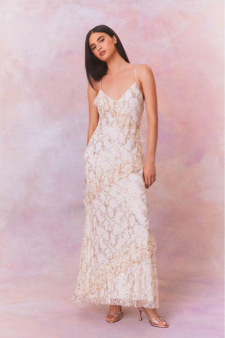 Kareen Chantilly Lace Maxi Dress