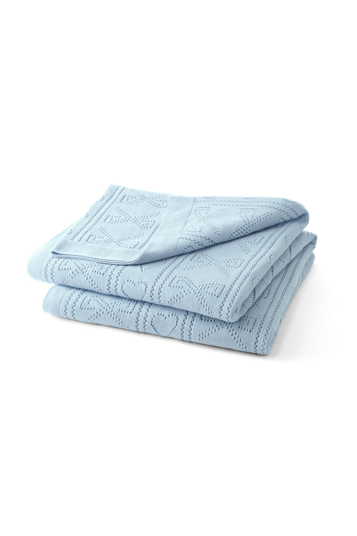 Pointelle Throw Blanket - MOONLIGHT