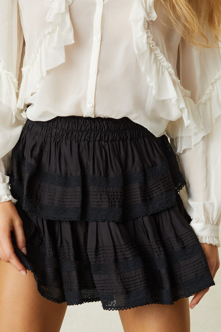 Ruffle Mini Skirt