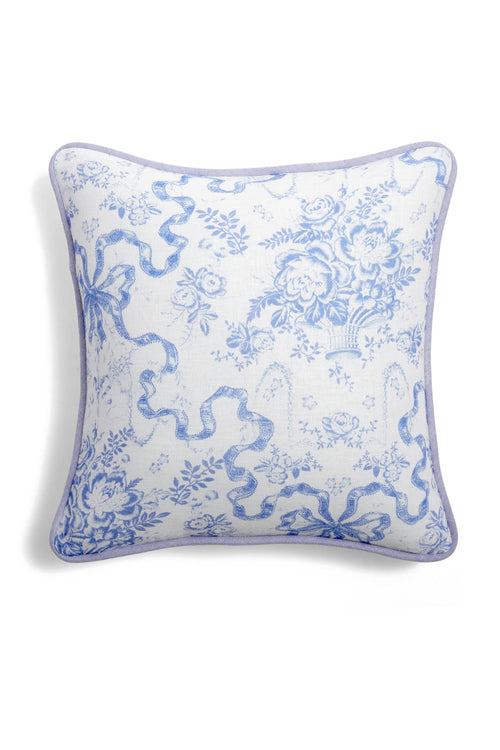 Linen Throw Pillow - BLISSFUL BLUE