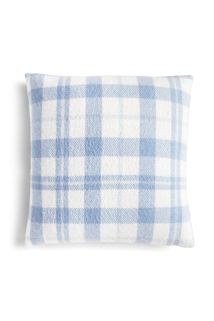 Melodina Plaid Pillow - BLUE