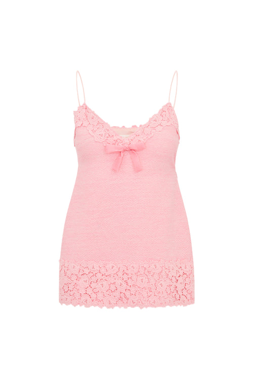 Meva Tweed Lace-Trimmed Mini Dress