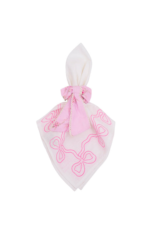 Bow Napkin Rings - Set of 4 - BALLET MEADOW