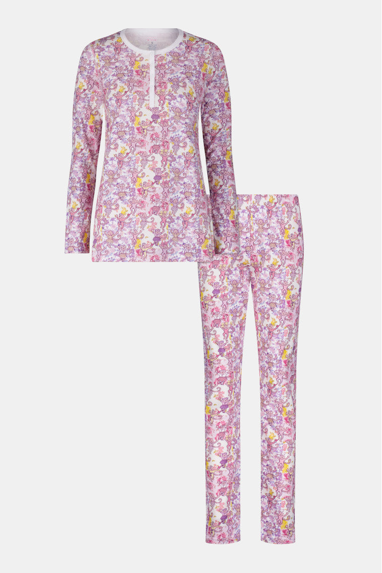 Preppy Patchwork Womens Pajama