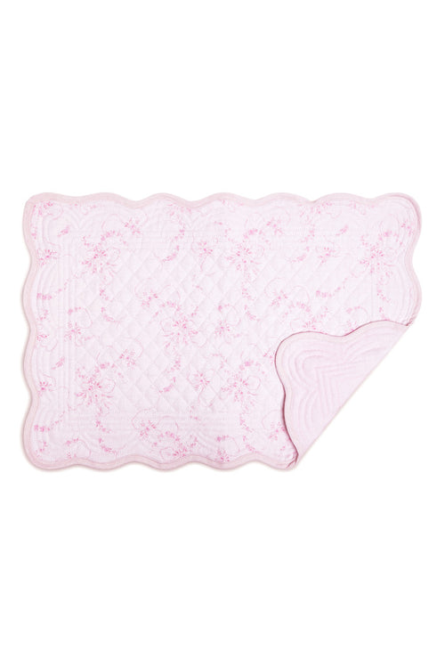 Vintage-Inspired Linen Place Mats - Set of 4- SUBTLE PINK