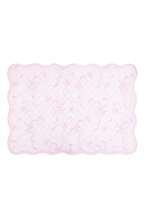 Vintage-Inspired Linen Place Mats - Set of 4- SUBTLE PINK