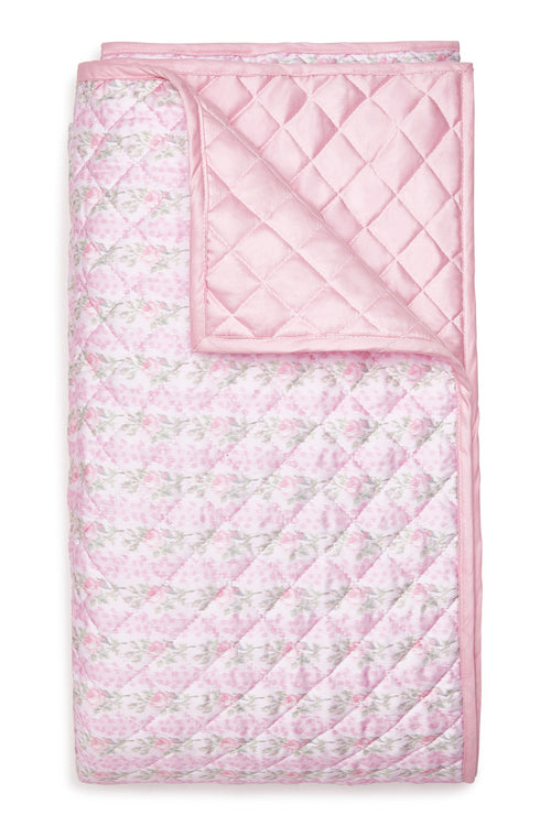Floral Printed Quilt - STRAWBERRY MACAROON