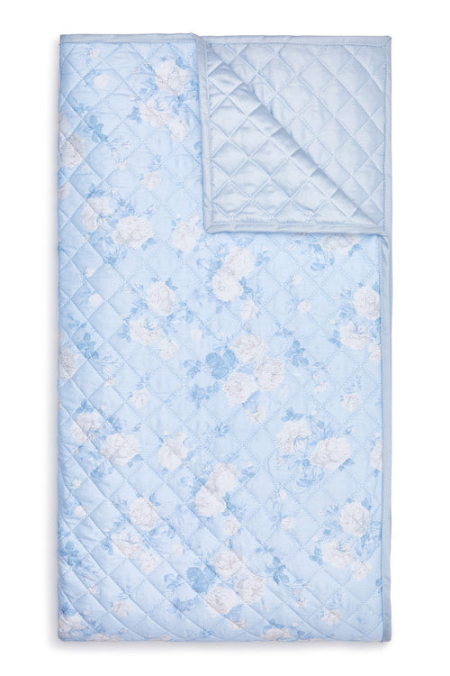 Floral Printed Quilt - WHISPER BLUE