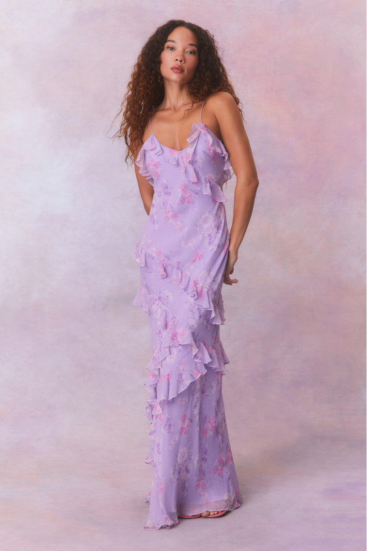 Rialto Fragrance Print Maxi Dress