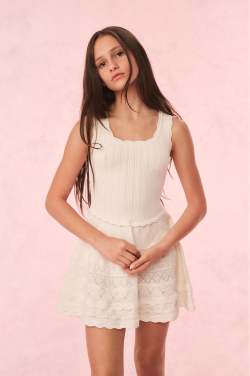 Girls Ronellia Dress - IVORY