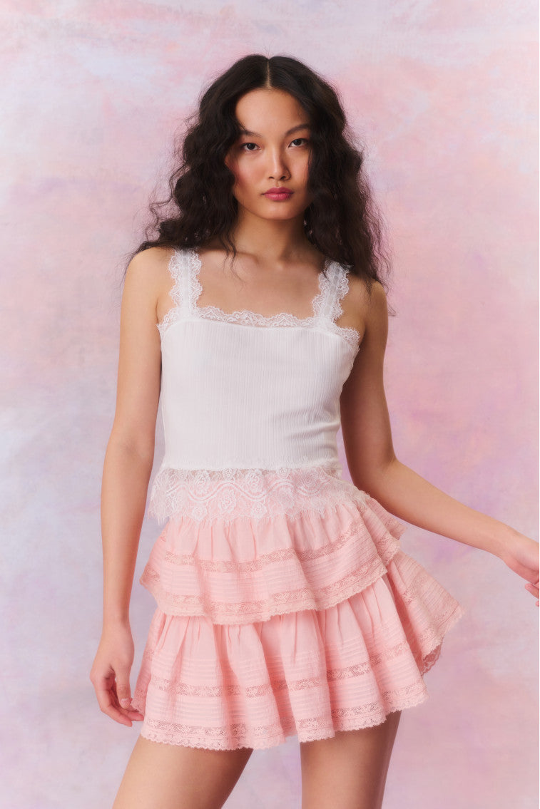 Ruffle Mini Pastel Skirt