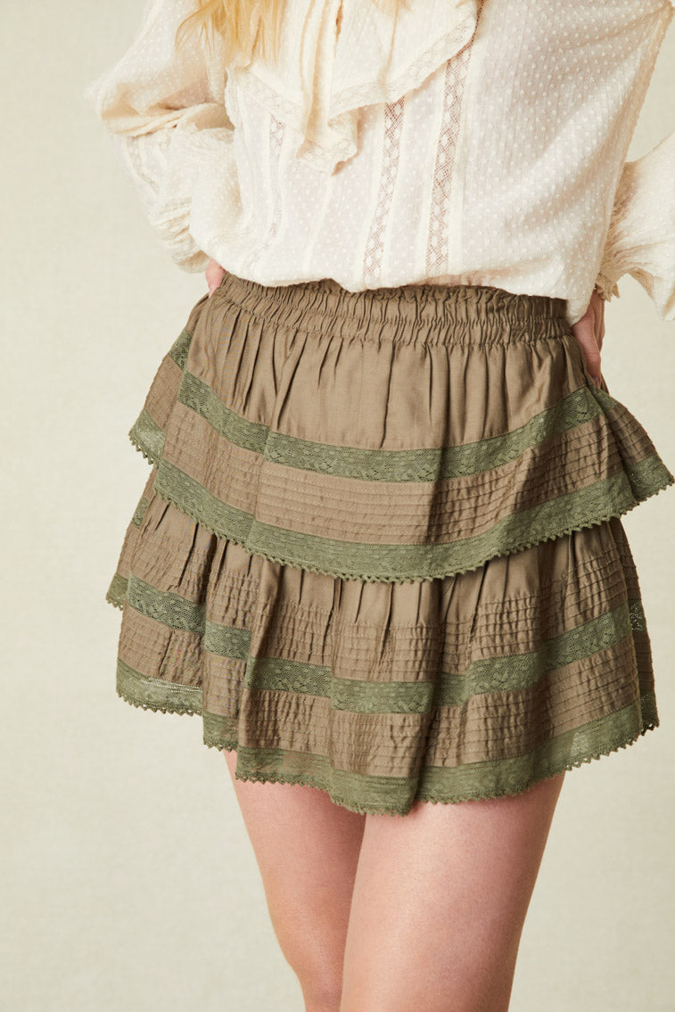 Ruffle Mini Skirt