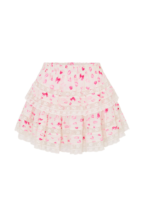 Ruffle Mini Valentine Skirt
