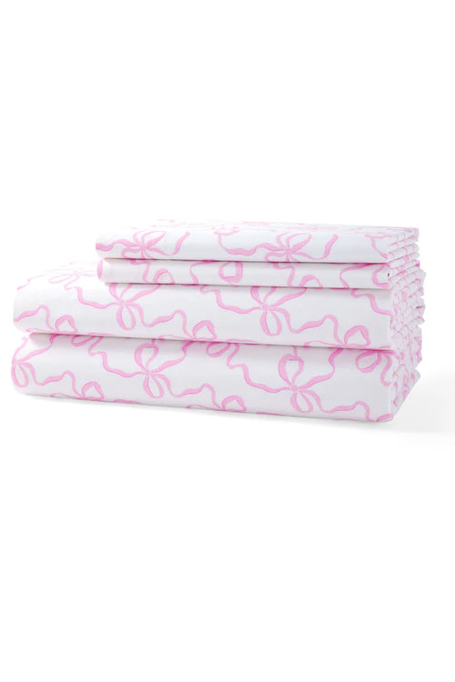 Cotton Sheet Set - PINK BONNET