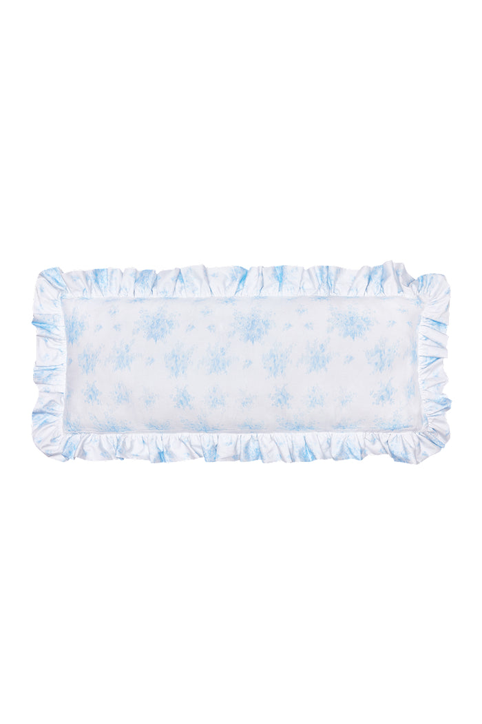 Ruffled Lumbar Pillow - BLUEBELL
