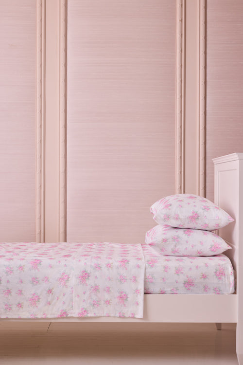 Floral Cotton Sateen Sheet Set T/TXL