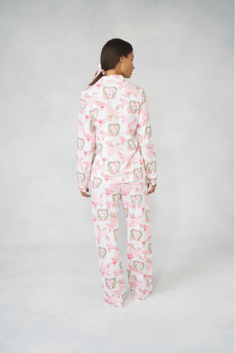 Merry Monkey Beaux Long Sleeve Polo Pajamas