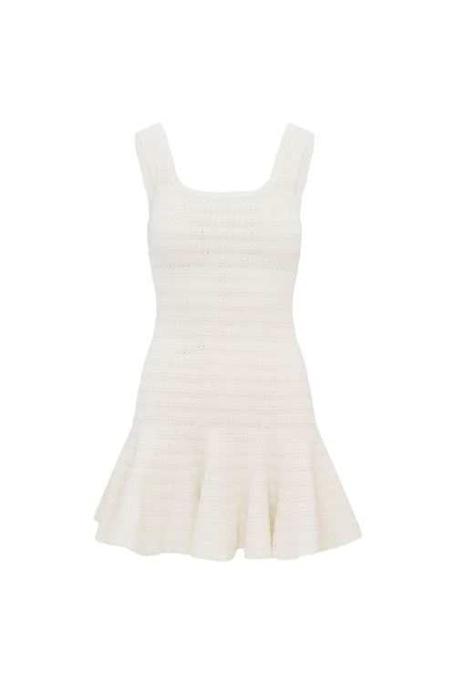Maryanne Knit Mini Dress - IVORY