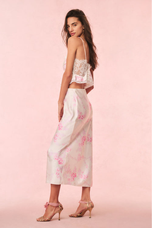 Spritely Satin Floral Cami