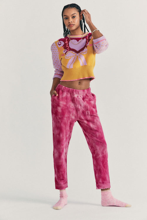 Women's hand dyed jogger with pockets