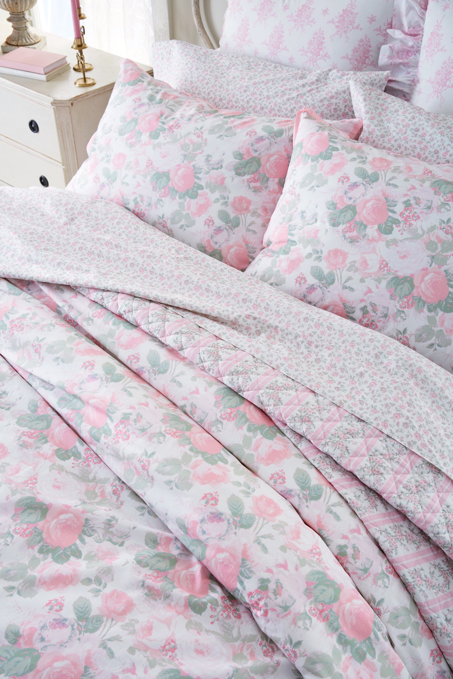 Palm Beach Rose Duvet Cover And Sham Set