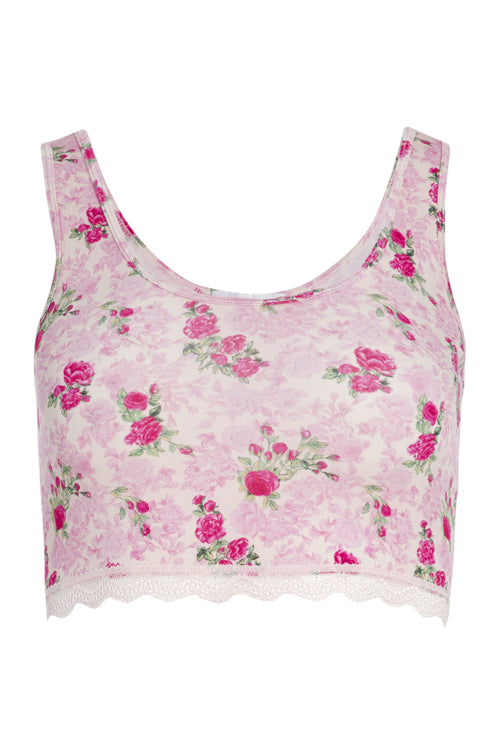 Pink Ivy Bralette And Short Set
