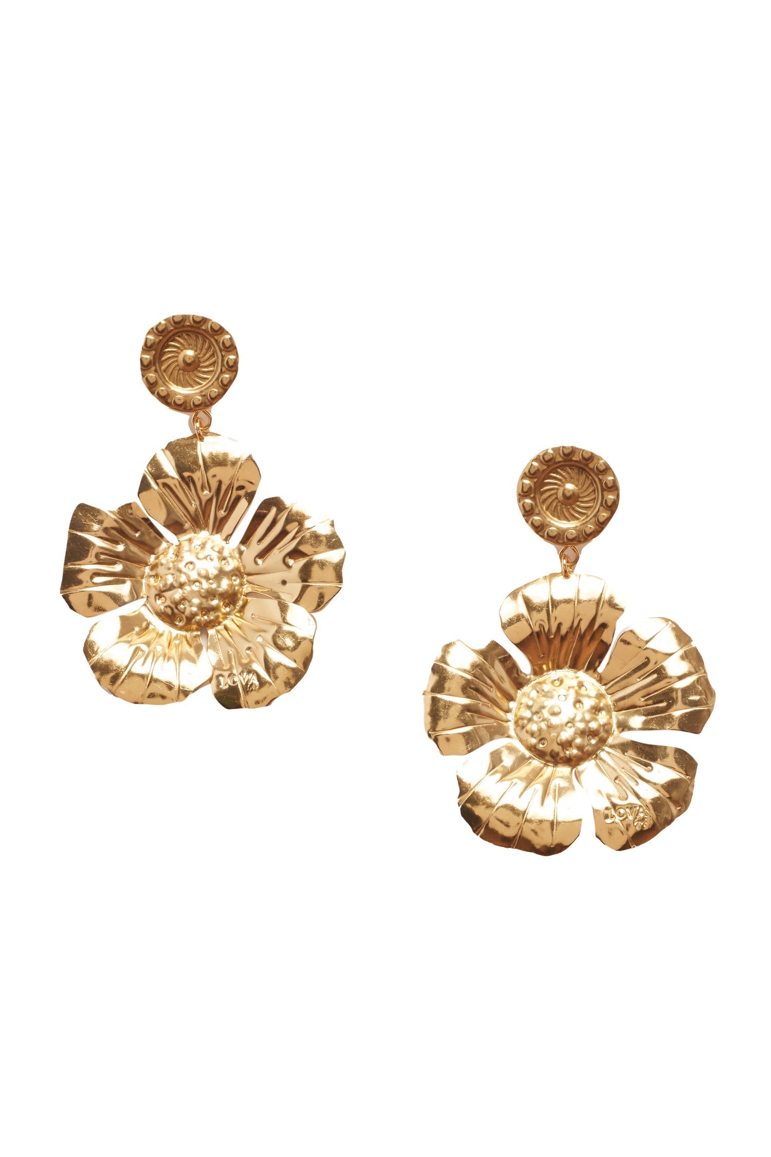 LoveShackFancy x Lova The Flower Gold Earrings