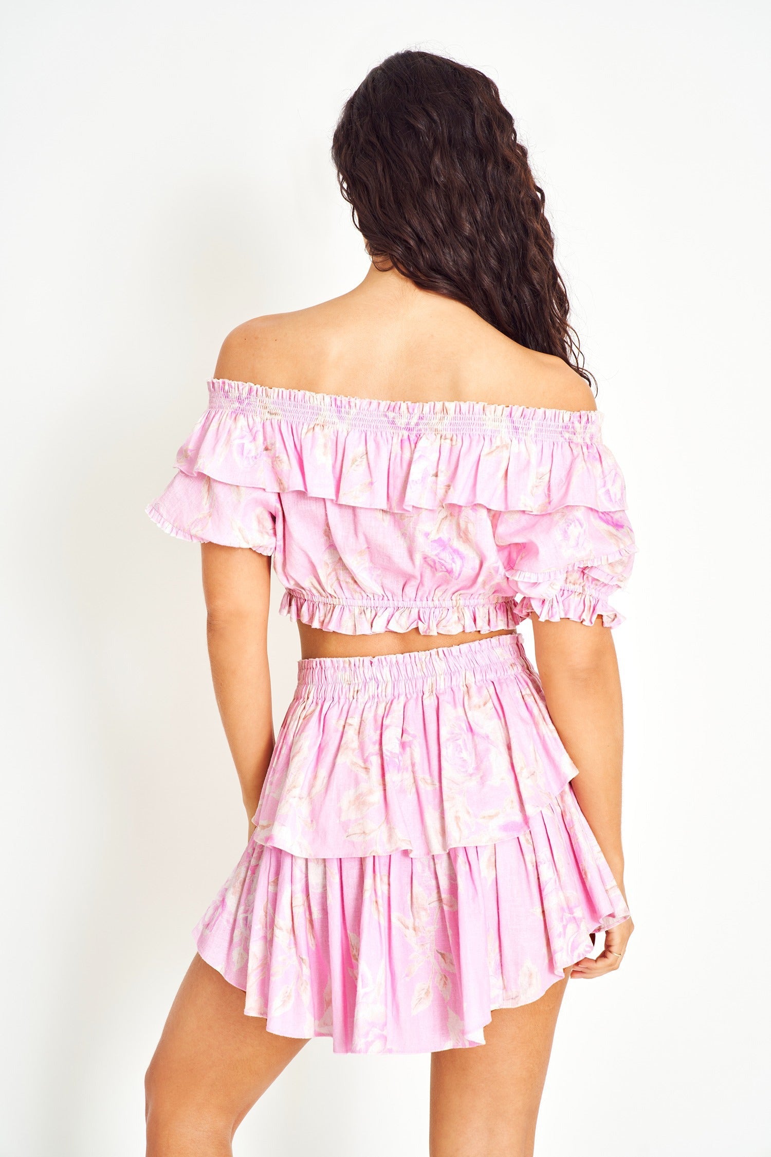 Ruffle Mini Beach Skirt