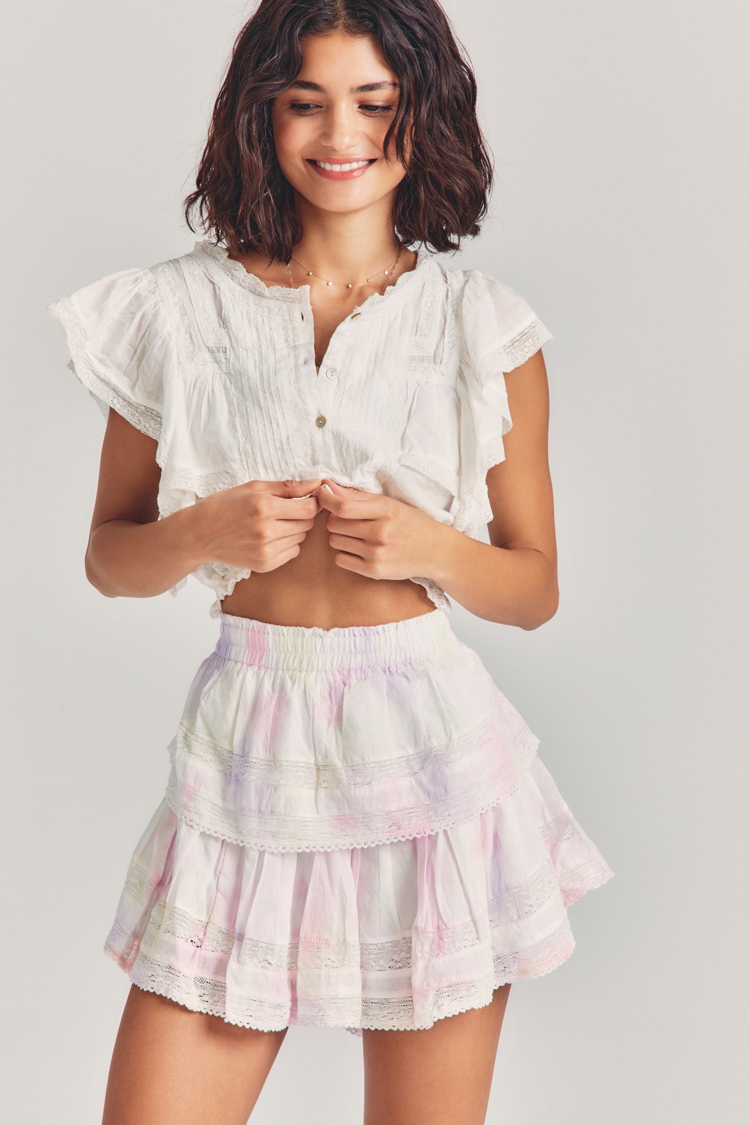 Ruffle Mini Skirt