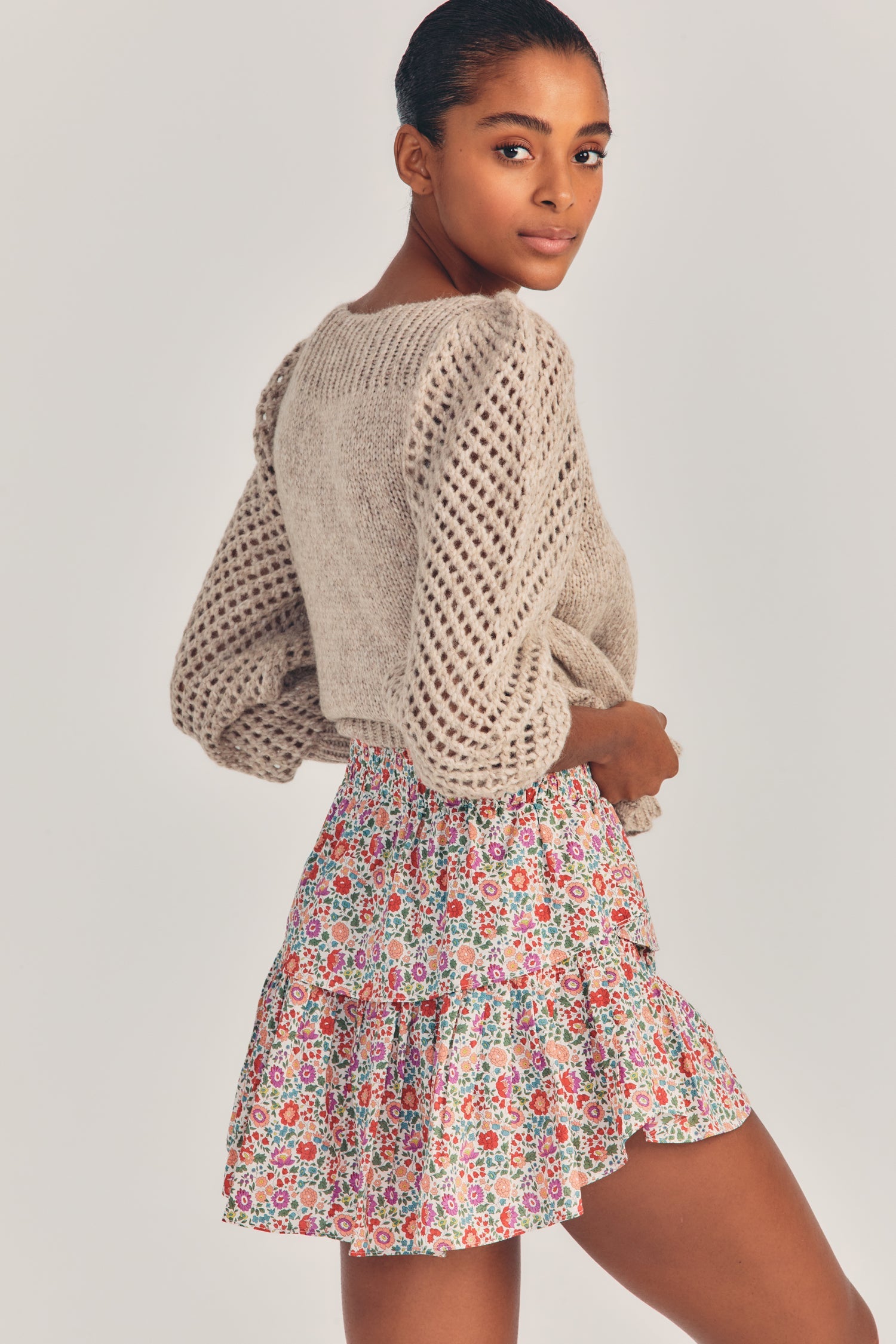 LoveShackFancy x Liberty Ruffle Mini Skirt