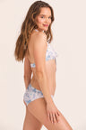 Womens blue floral print bikini set